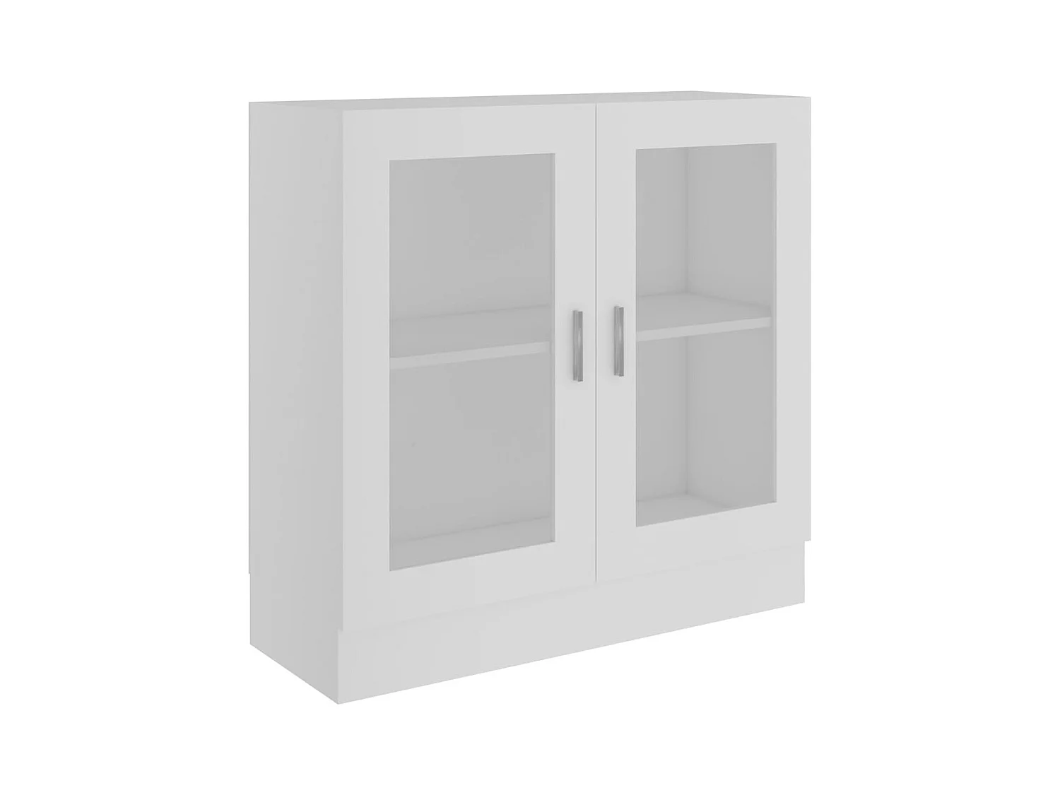 Armoire à vitrine Blanc 82,5x30,5x80 cm Bois d'ingénierie