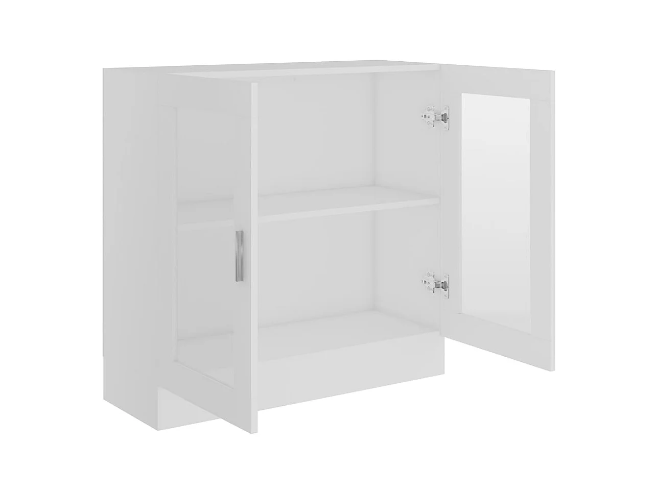 Armoire à vitrine Blanc 82,5x30,5x80 cm Bois d'ingénierie