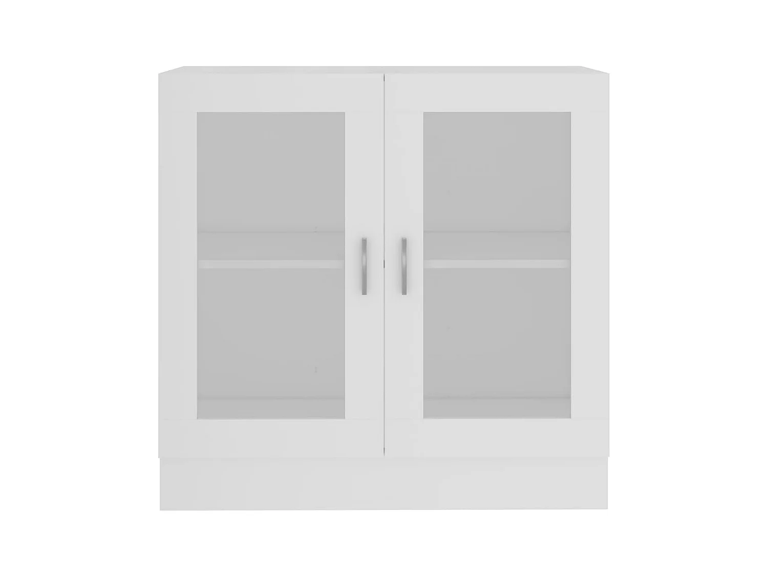 Armoire à vitrine Blanc 82,5x30,5x80 cm Bois d'ingénierie