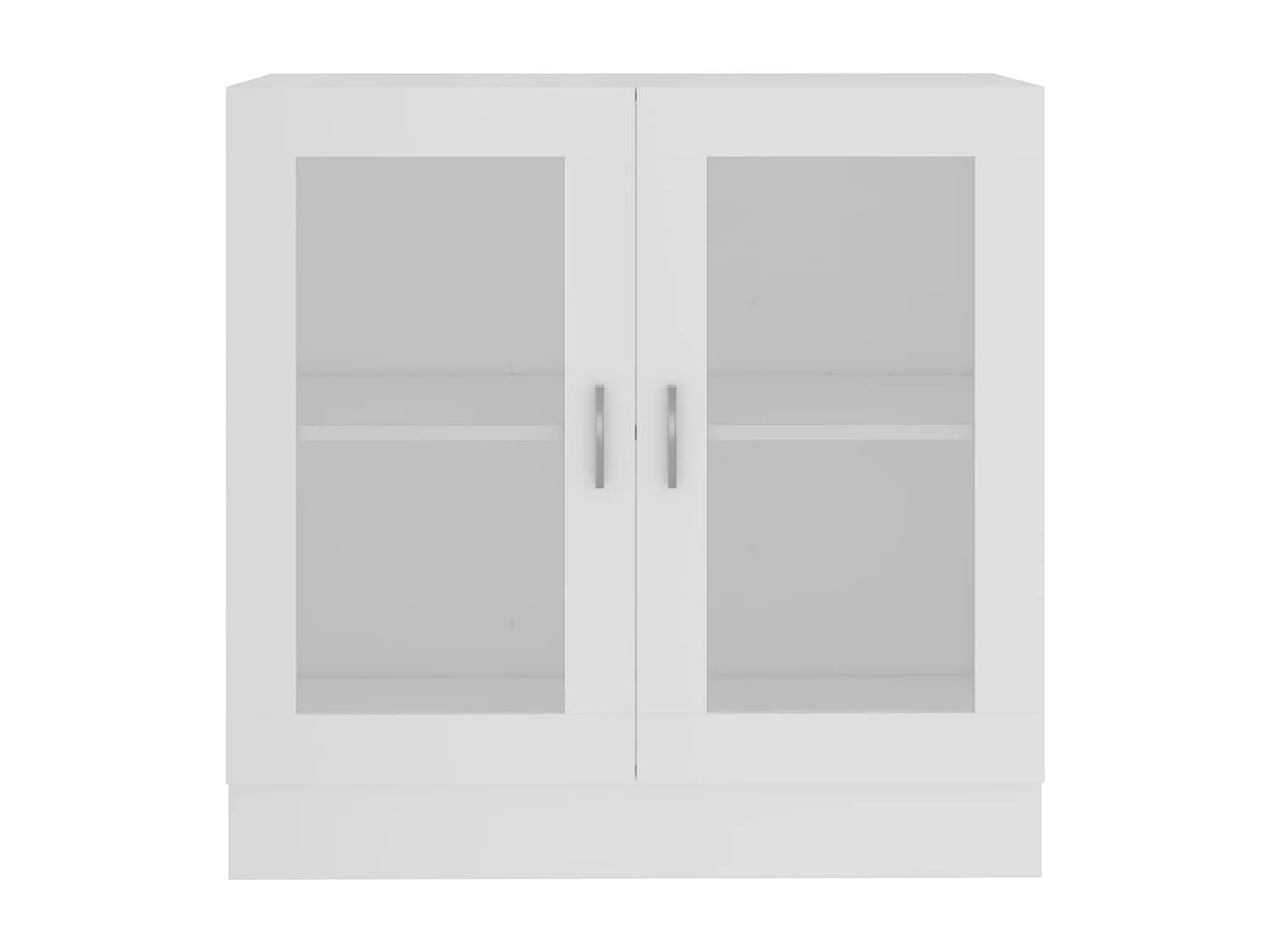 Vitrinekast Wit 82,5x30,5x80 cm Technisch hout