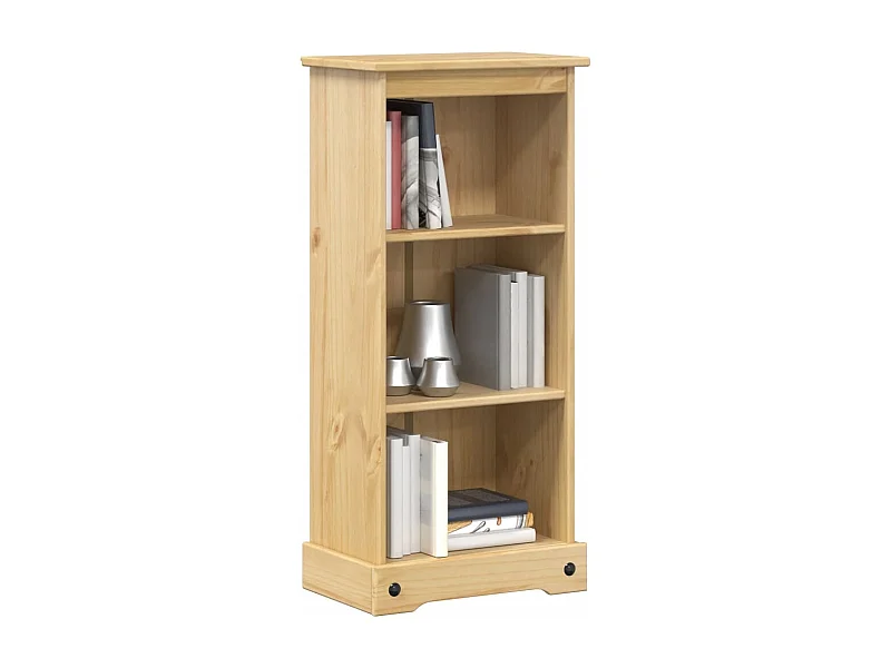 Libreria Corona 46x29x100 cm in legno massello di pino