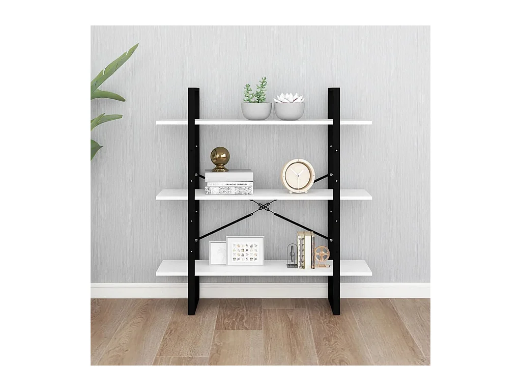 Bibliothèque blanc 100x30x105 cm bois d’ingénierie