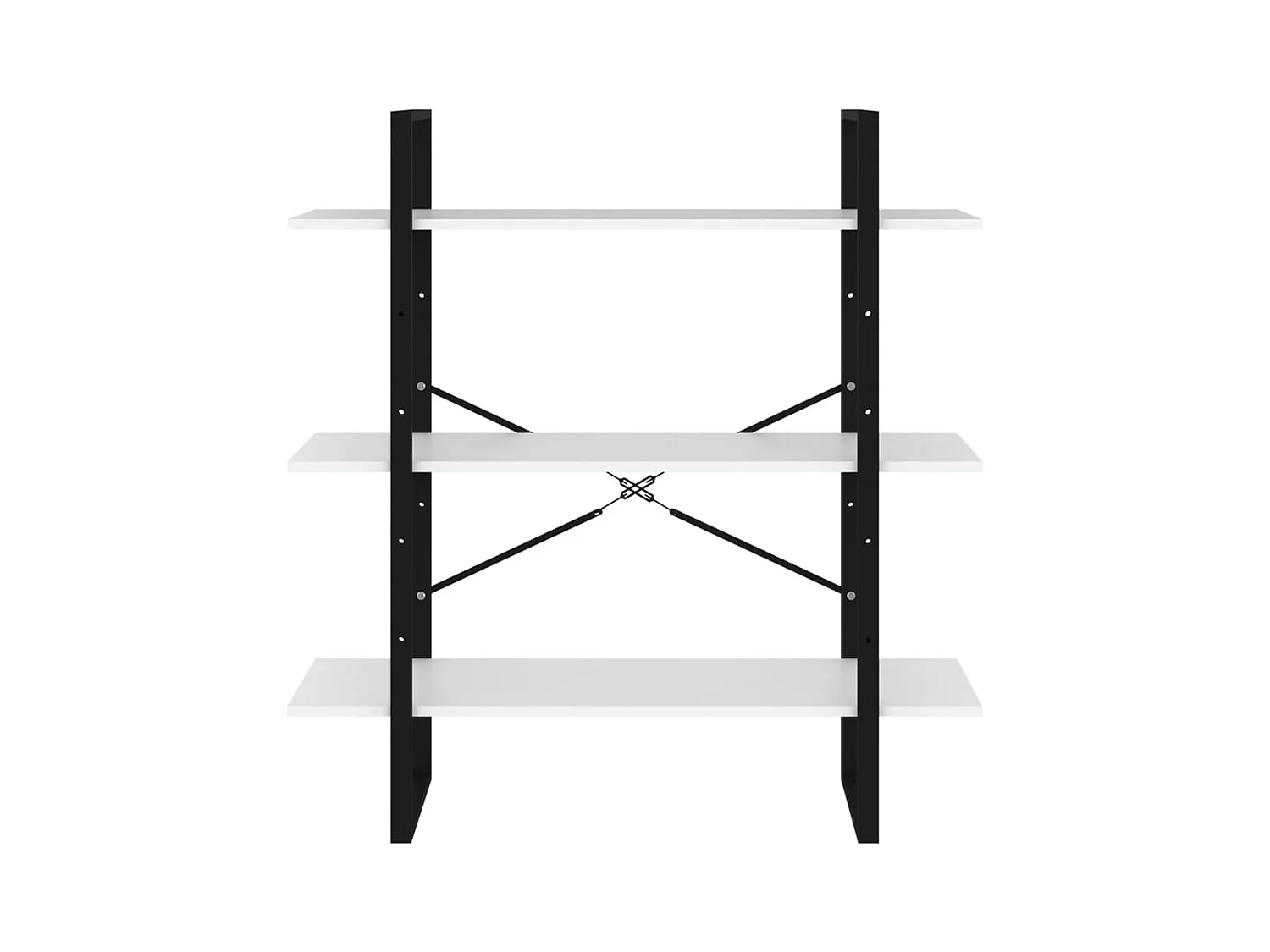 Bibliothèque blanc 100x30x105 cm bois d’ingénierie