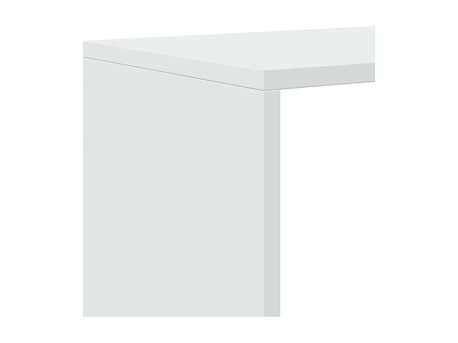 Estantería separadora de 3 niveles blanca 123x29x123 cm