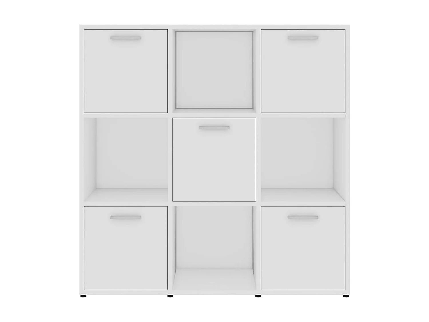 Bibliothèque Blanc 90x30x90 cm Bois d’ingénierie