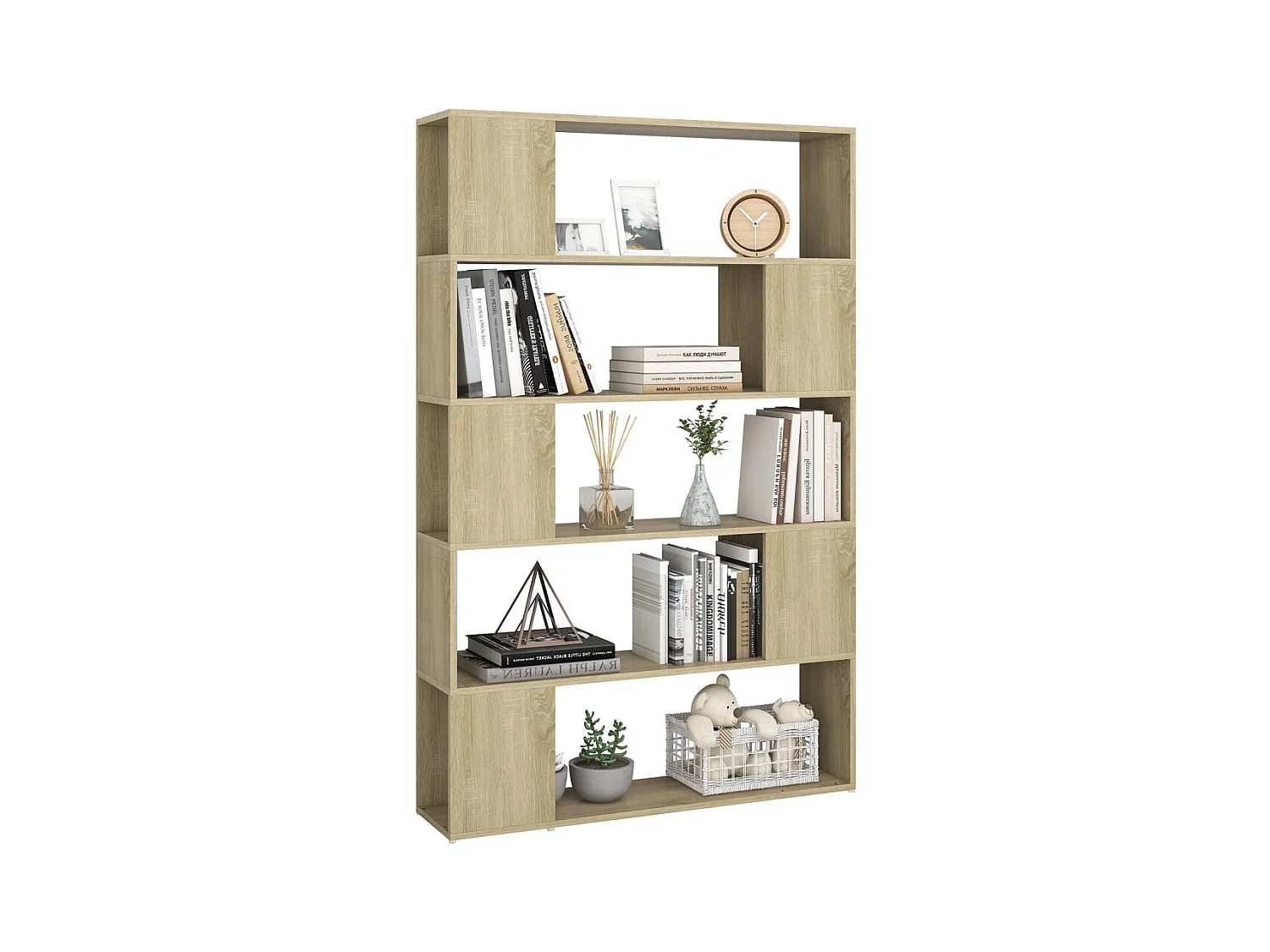 Bibliothèque/Séparateur de pièce Chêne sonoma Bois d'ingénierie