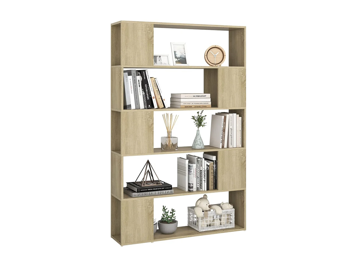 Bibliothèque/Séparateur de pièce Chêne sonoma Bois d'ingénierie