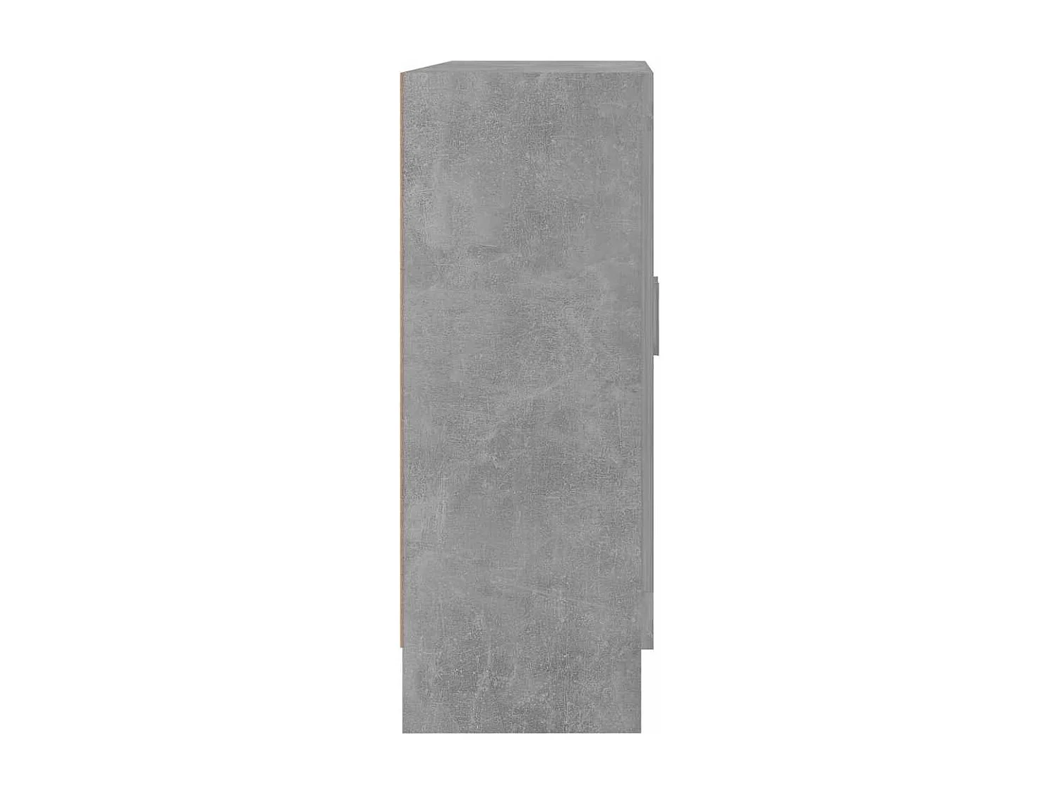 Armoire à vitrine Gris béton 82,5x30,5x80 cm Bois d'ingénierie