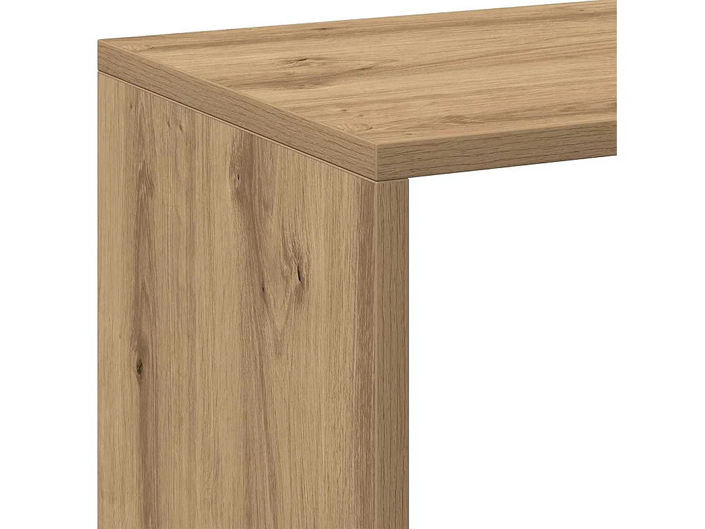 Étagère séparatrice de pièce chêne artisanal 67x25x161,5 cm