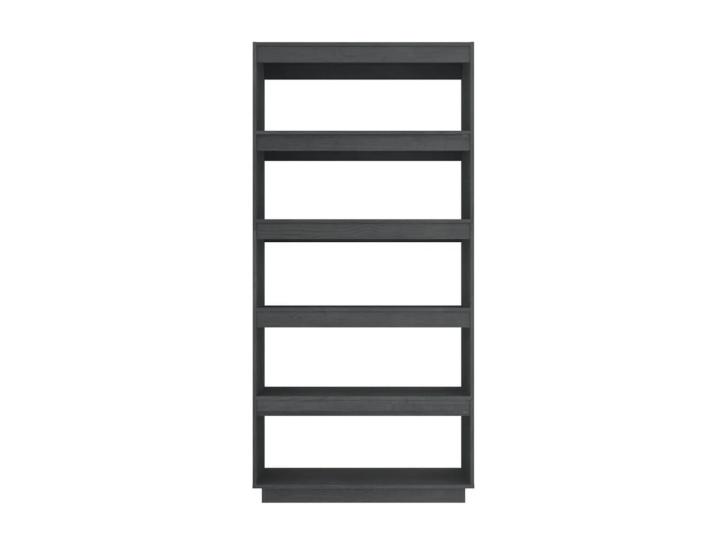 Bibliothèque/Séparateur de pièce Gris 80x35x167 cm Pin massif
