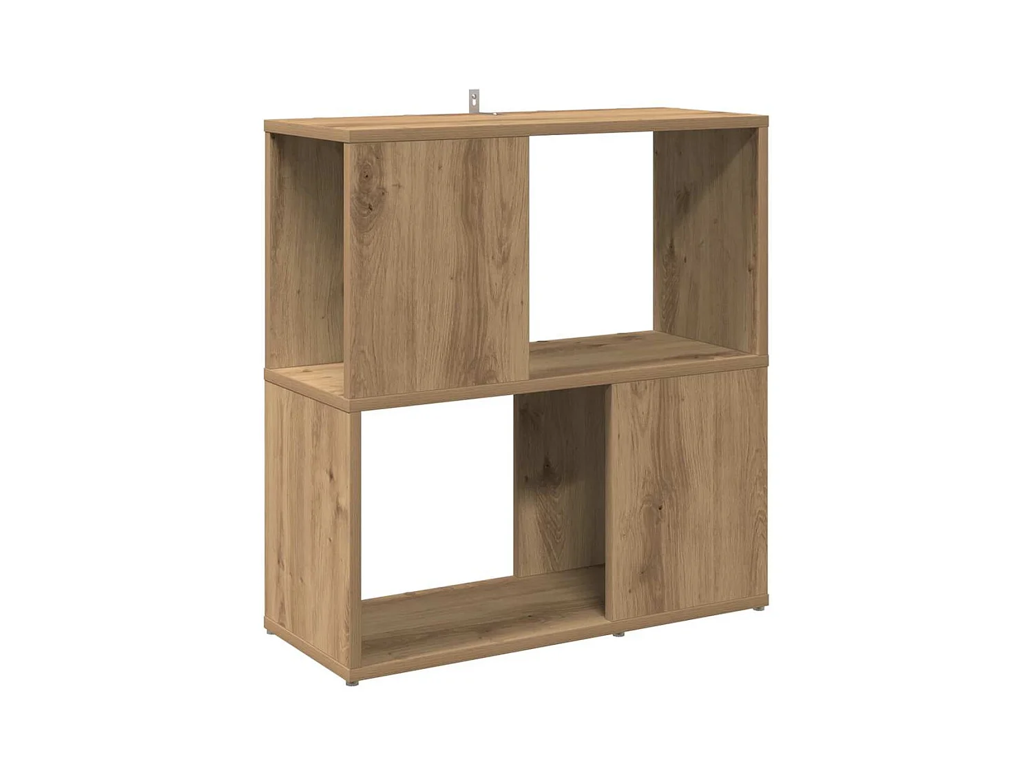 Bibliothèque chêne artisanal 60x24x63 cm bois d'ingénierie