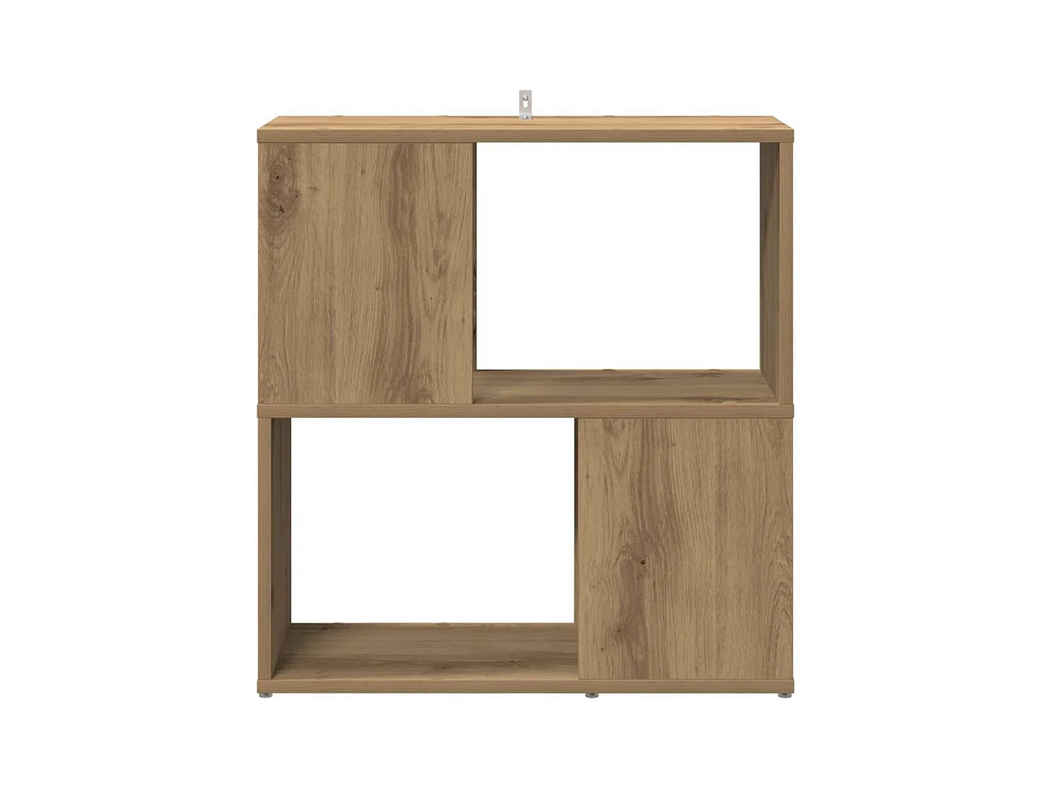 Bibliothèque chêne artisanal 60x24x63 cm bois d'ingénierie