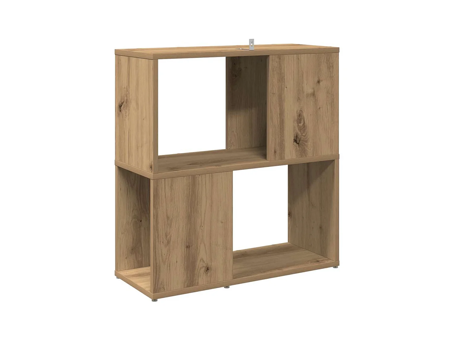 Bibliothèque chêne artisanal 60x24x63 cm bois d'ingénierie