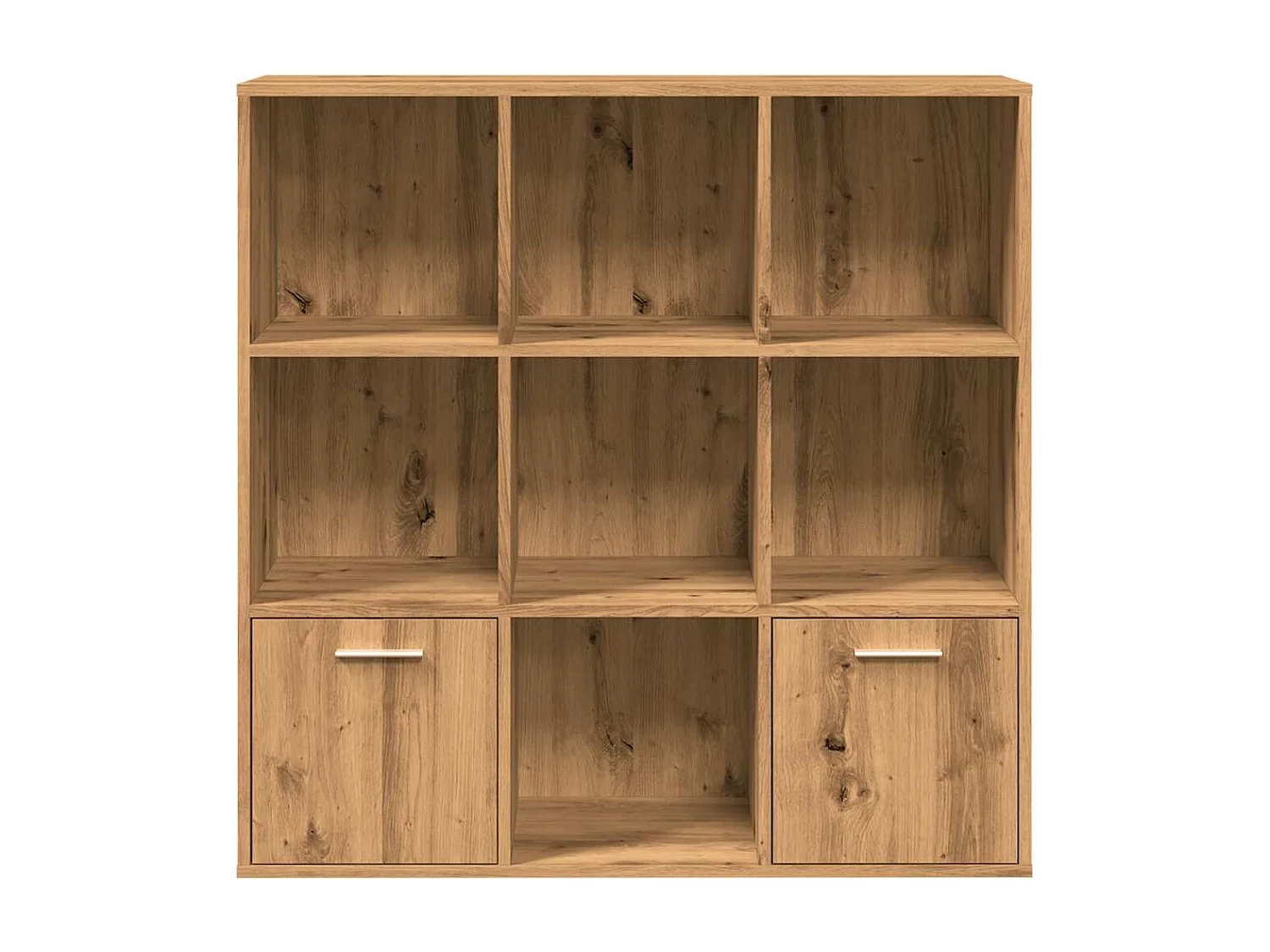 Bibliothèque chêne artisanal 98x29x97,5 cm bois d'ingénierie