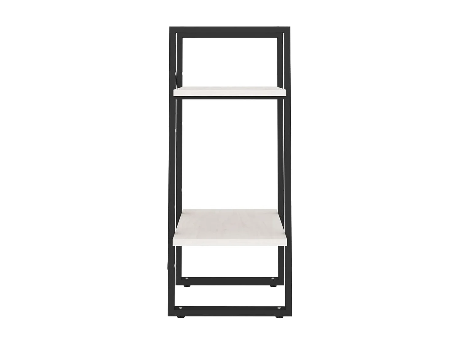 Bibliothèque à 2 niveaux Blanc 40x30x70 cm Bois de pin massif