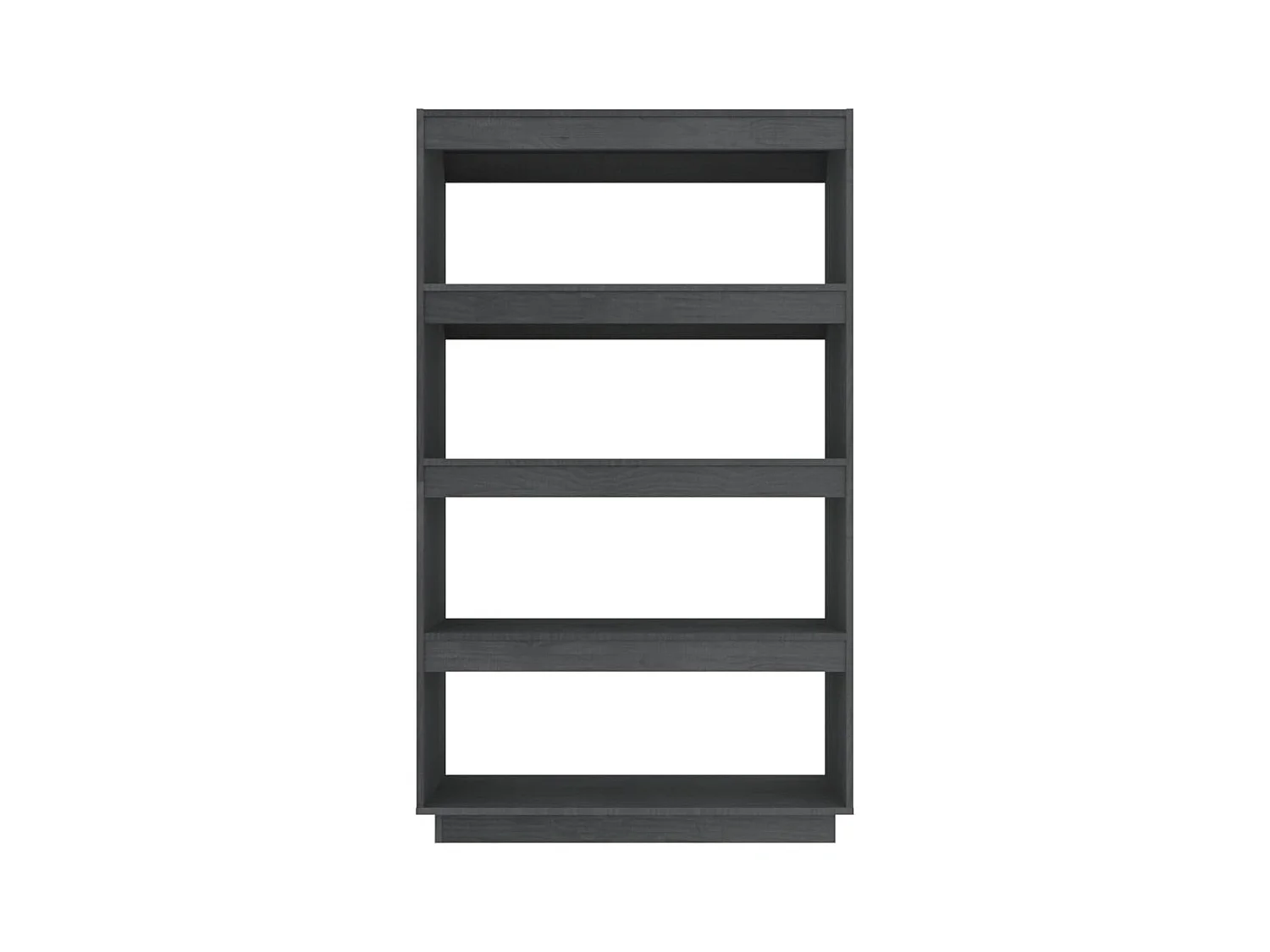 Bibliothèque/Séparateur de pièce Gris 80x35x135 cm Pin massif