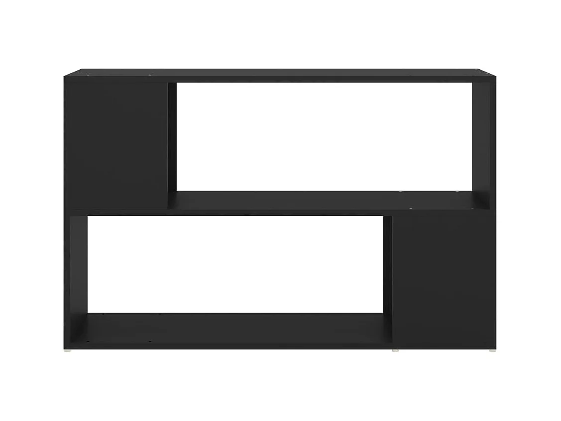 Bibliothèque Noir 100x24x63 cm Bois d'ingénierie