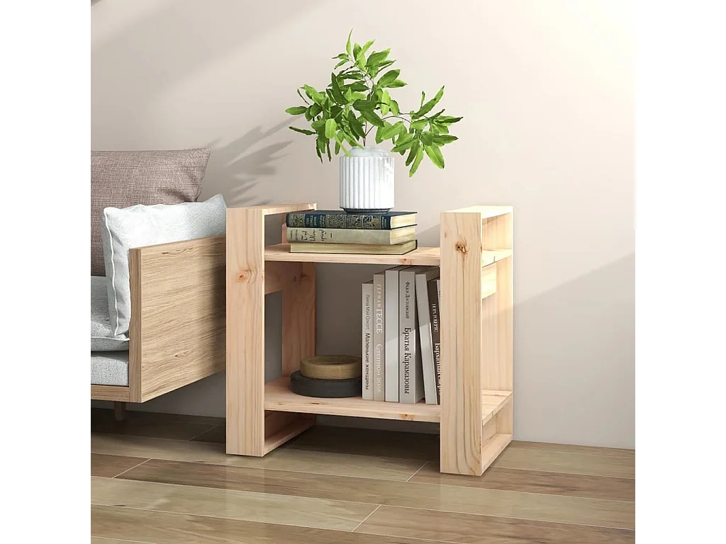 Bibliothèque/Séparateur de pièce 60x35x57 cm Pin massif