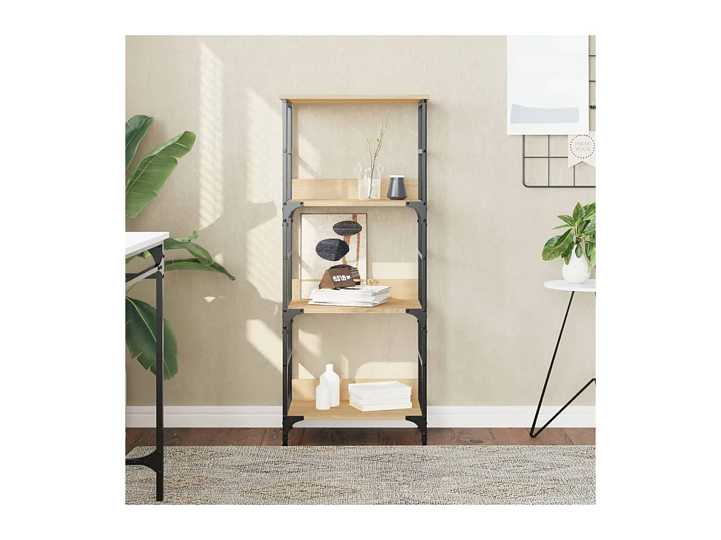 Bibliothèque chêne sonoma 50x33x117,5 cm bois d'ingénierie