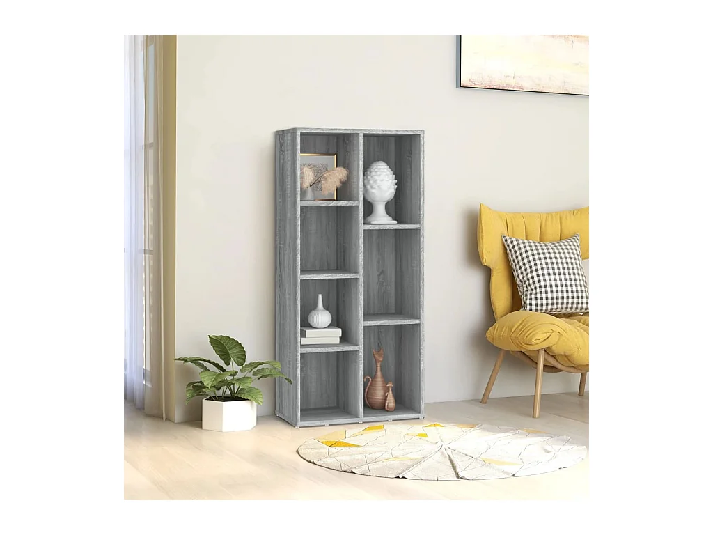 Armoire à livres Sonoma gris 50x25x106 cm