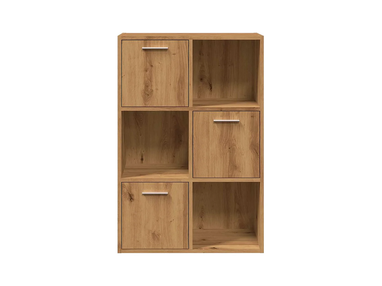 Bibliothèque chêne artisanal 60,5x30x90 cm bois d'ingénierie