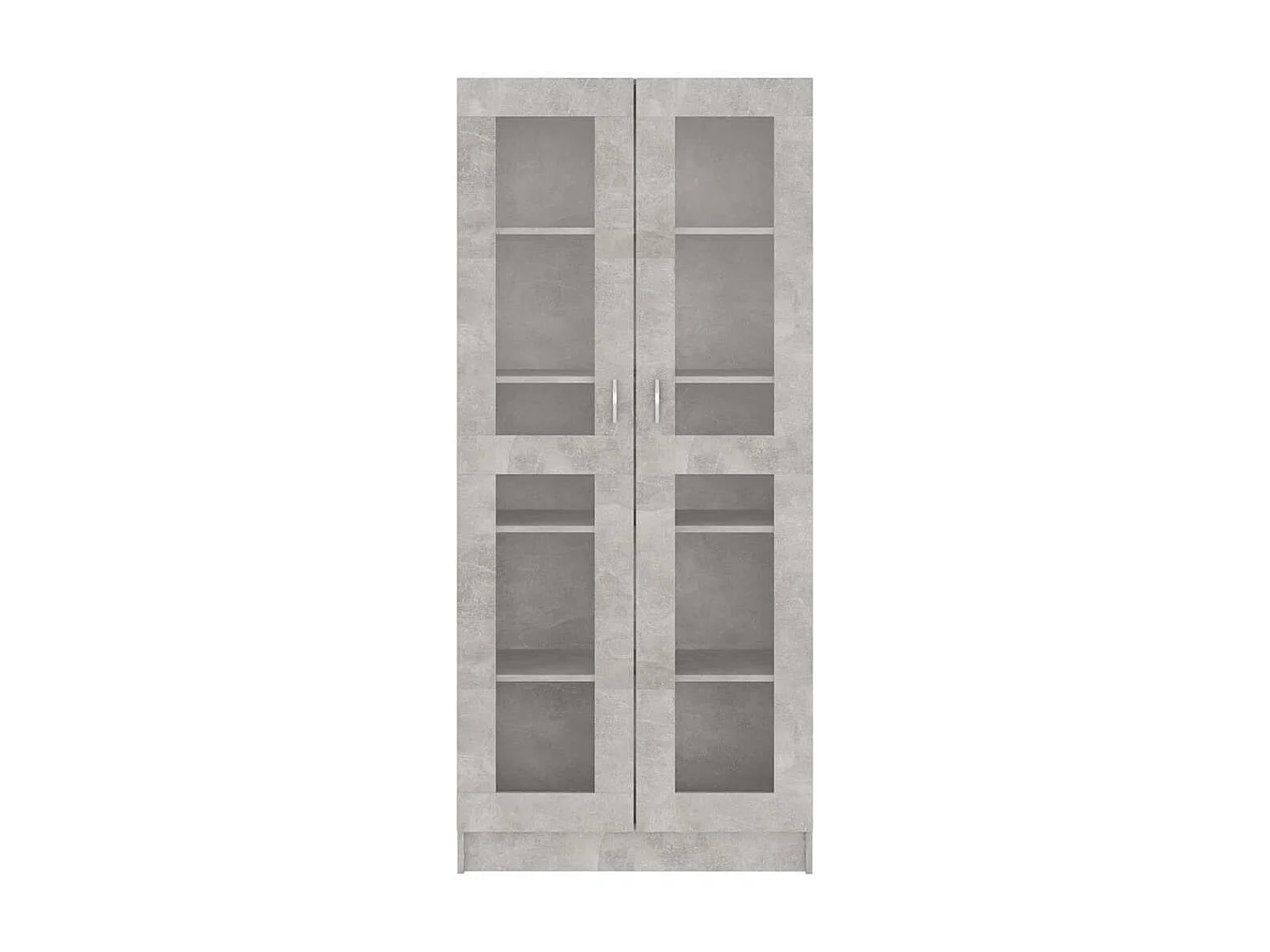 Armoire à vitrine Gris béton 82,5x30,5x185,5 cm Bois ingénierie