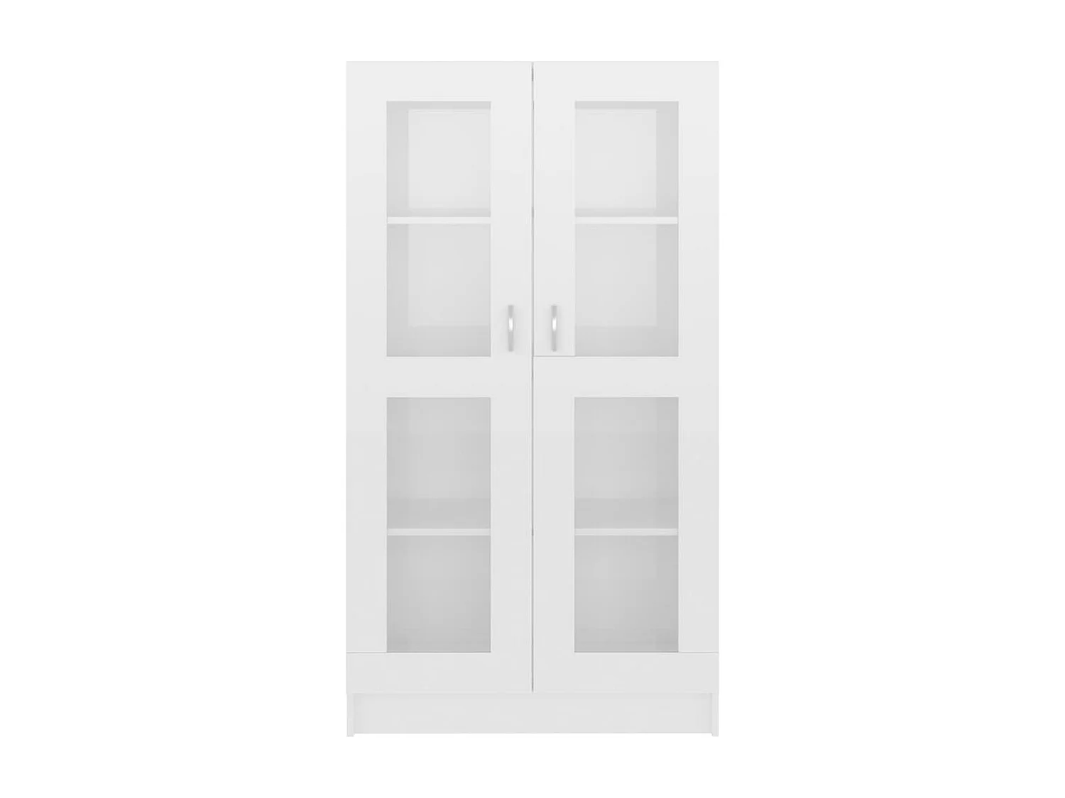 Armoire vitrine Blanc brillant 82,5x30,5x150 cm Bois ingénierie