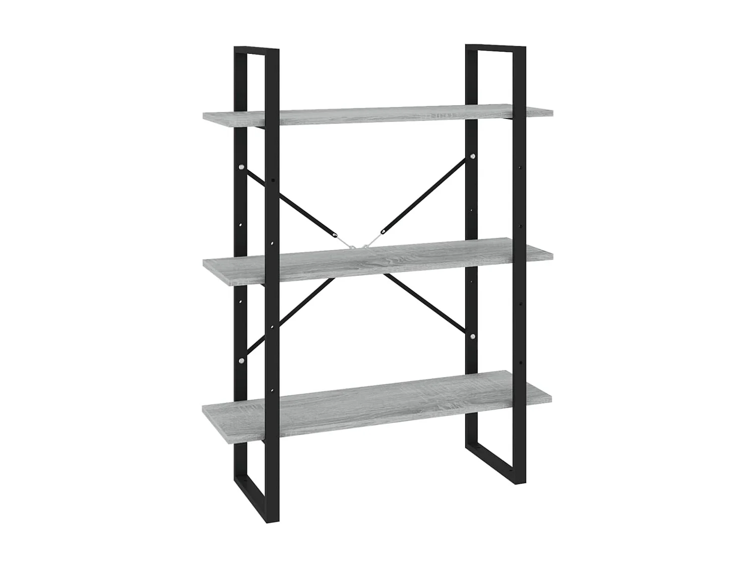 Bibliothèque Sonoma gris 80x30x105 cm Bois d'ingénierie