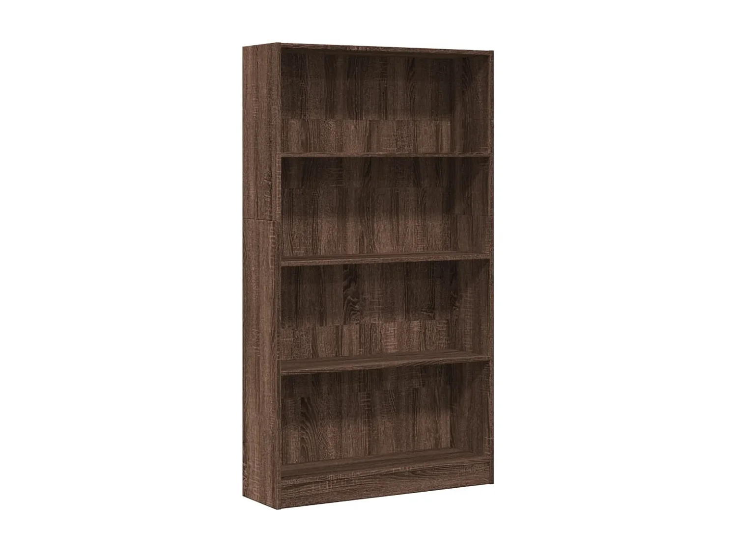 Libreria in rovere marrone 80x24x143 cm in legno ingegnerizzato