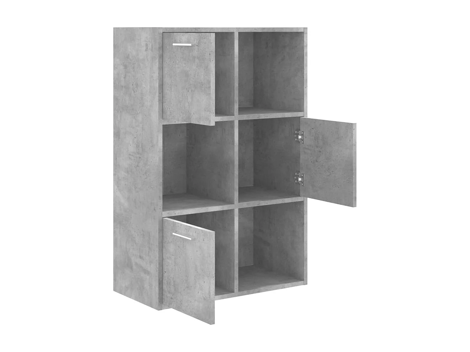 Armoire de rangement Gris béton 60x29,5x90 cm Bois d'ingénierie