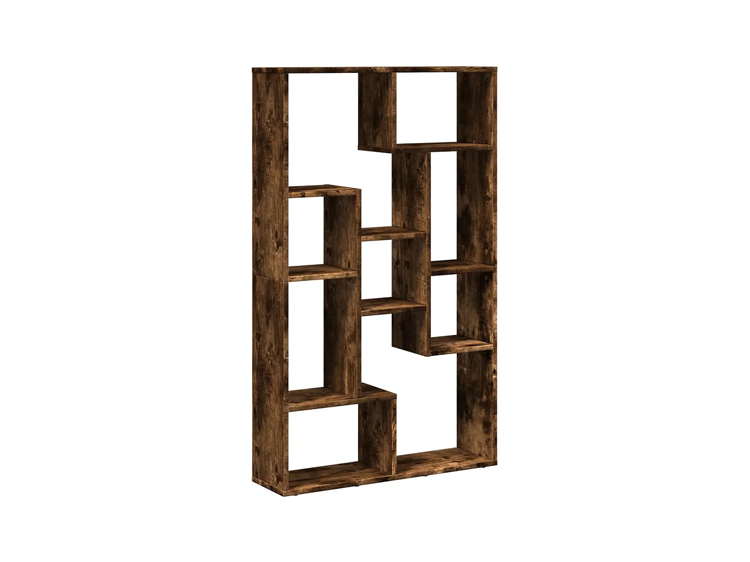 Bibliothèque chêne fumé 72x20x120 cm bois d'ingénierie