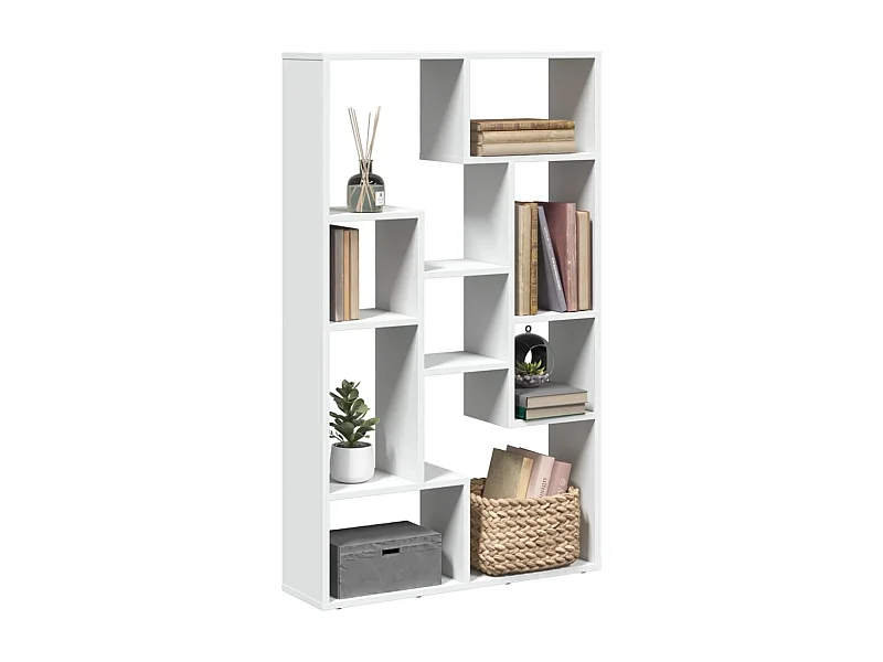 Libreria bianca 72x20x120 cm in legno ingegnerizzato
