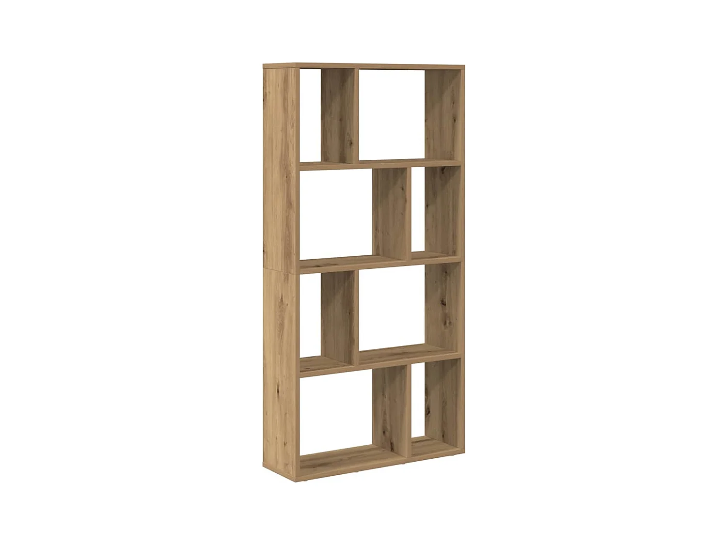 Bibliothèque chêne artisanal 60x20x120 cm bois d'ingénierie