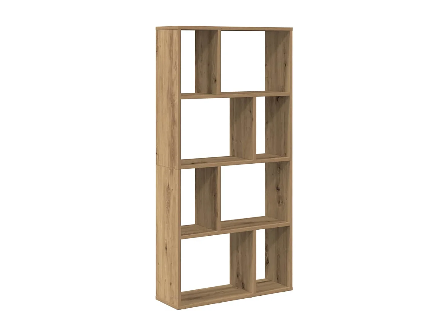 Libreria artigianale in rovere 60x20x120 cm in legno ingegnerizzato