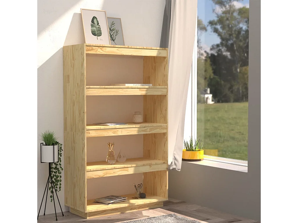 Bibliothèque/Séparateur de pièce 80x35x135cm bois de pin massif