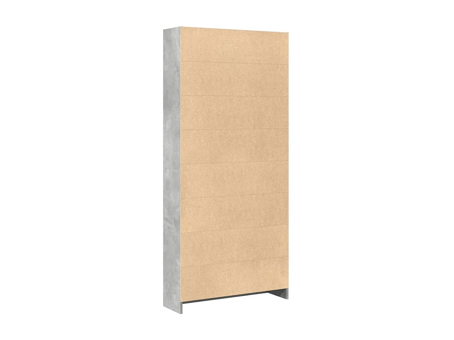 Libreria grigio cemento 80x24x176 cm in legno ingegnerizzato