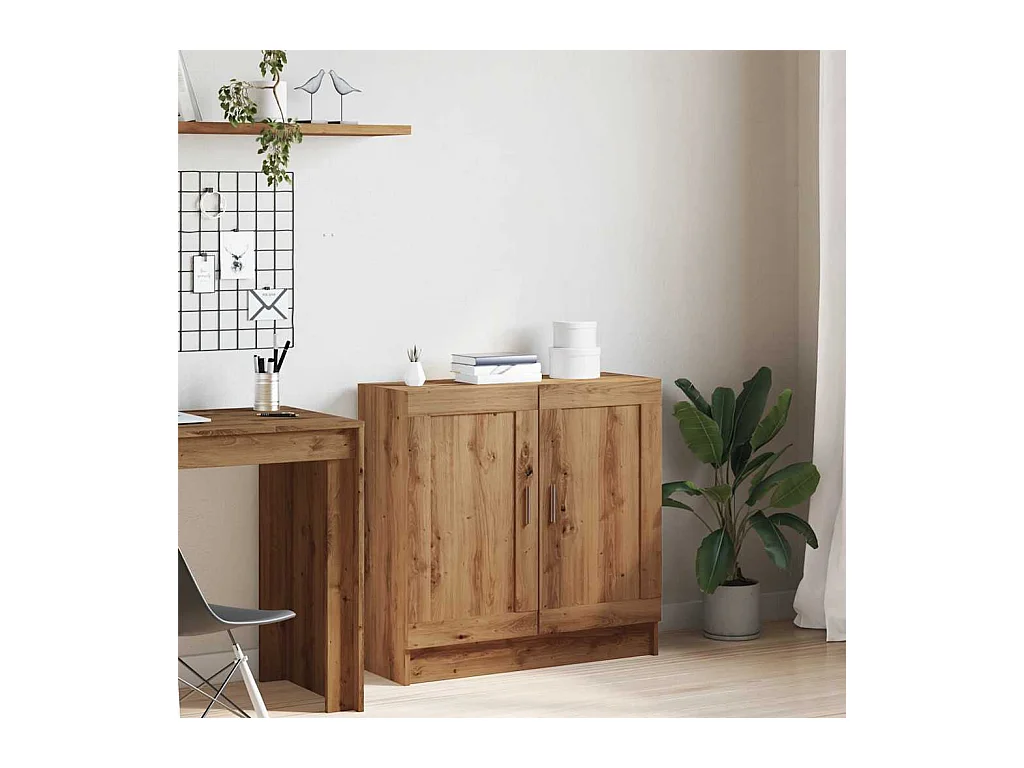 Libreria artigianale in rovere 82,5x30,5x80 cm in legno ingegnerizzato