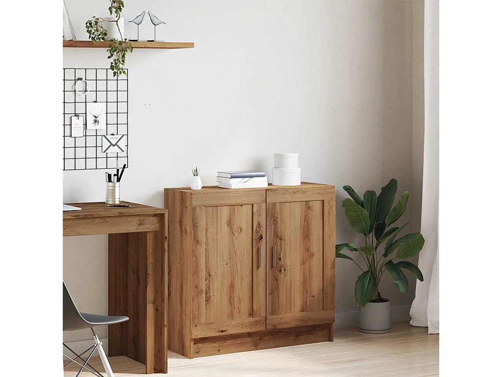 Libreria artigianale in rovere 82,5x30,5x80 cm in legno ingegnerizzato