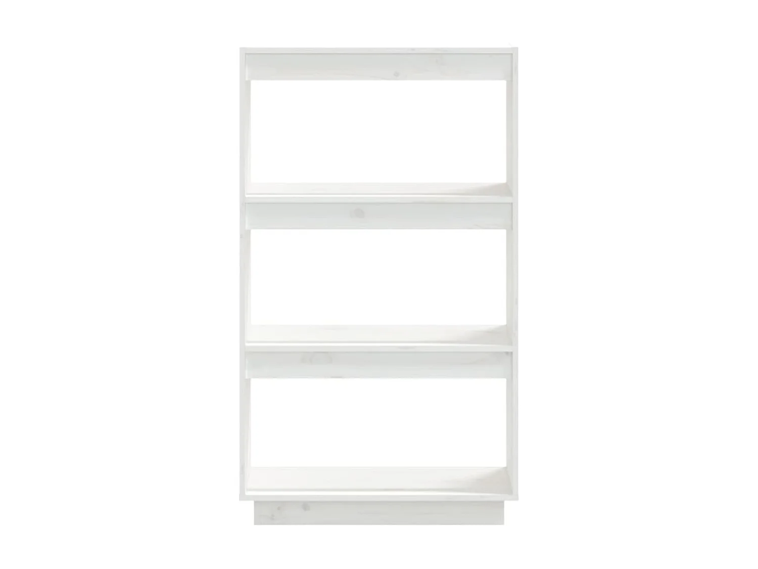 Bibliothèque/Séparateur de pièce Blanc 60x35x103 cm Pin massif