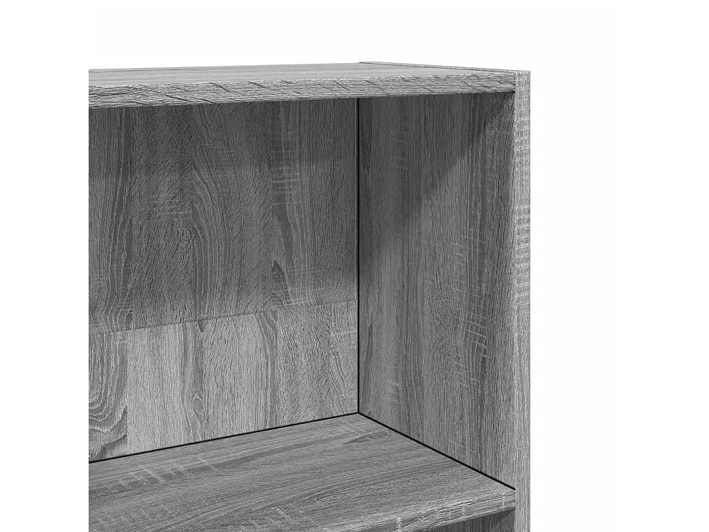 Librería Sonoma gris 40x24x143 cm madera de ingeniería