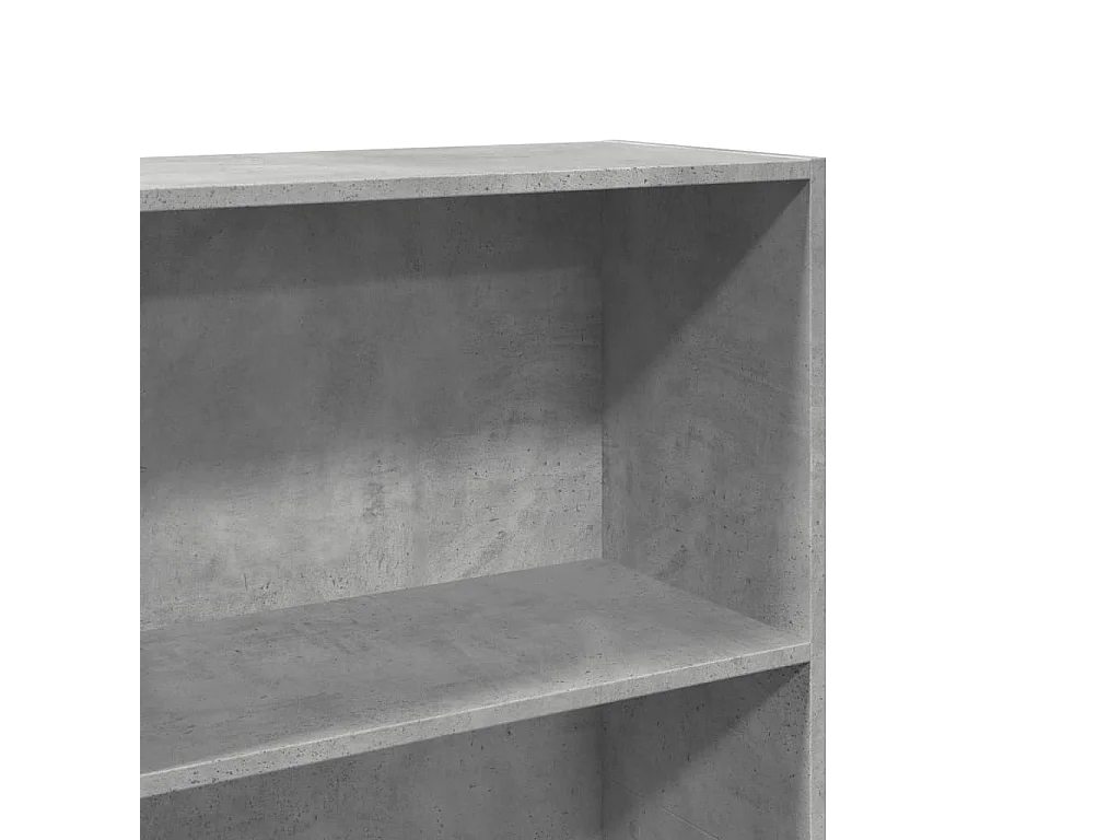 Bibliothèque gris béton 60x30x189 cm bois d'ingénierie