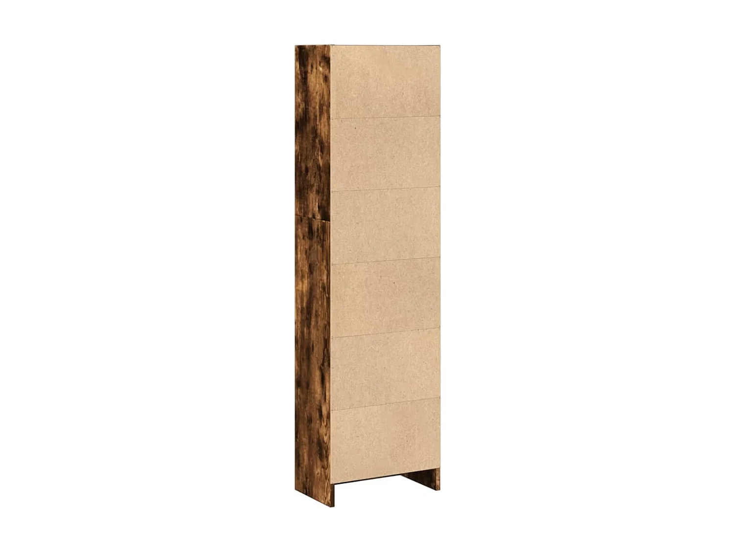 Bibliothèque chêne fumé 40x24x143 cm bois d'ingénierie