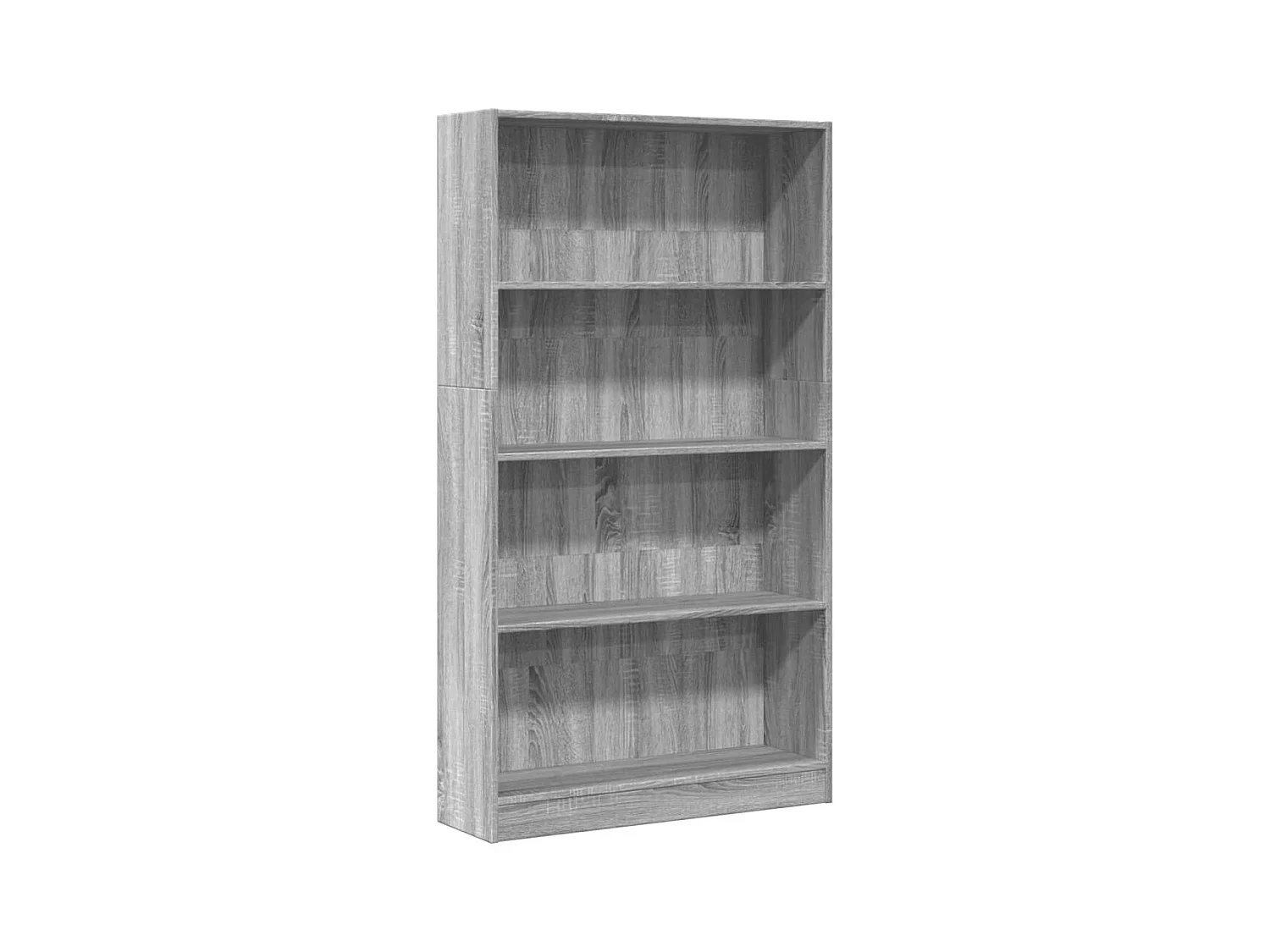 Bibliothèque sonoma gris 80x24x143 cm bois d'ingénierie
