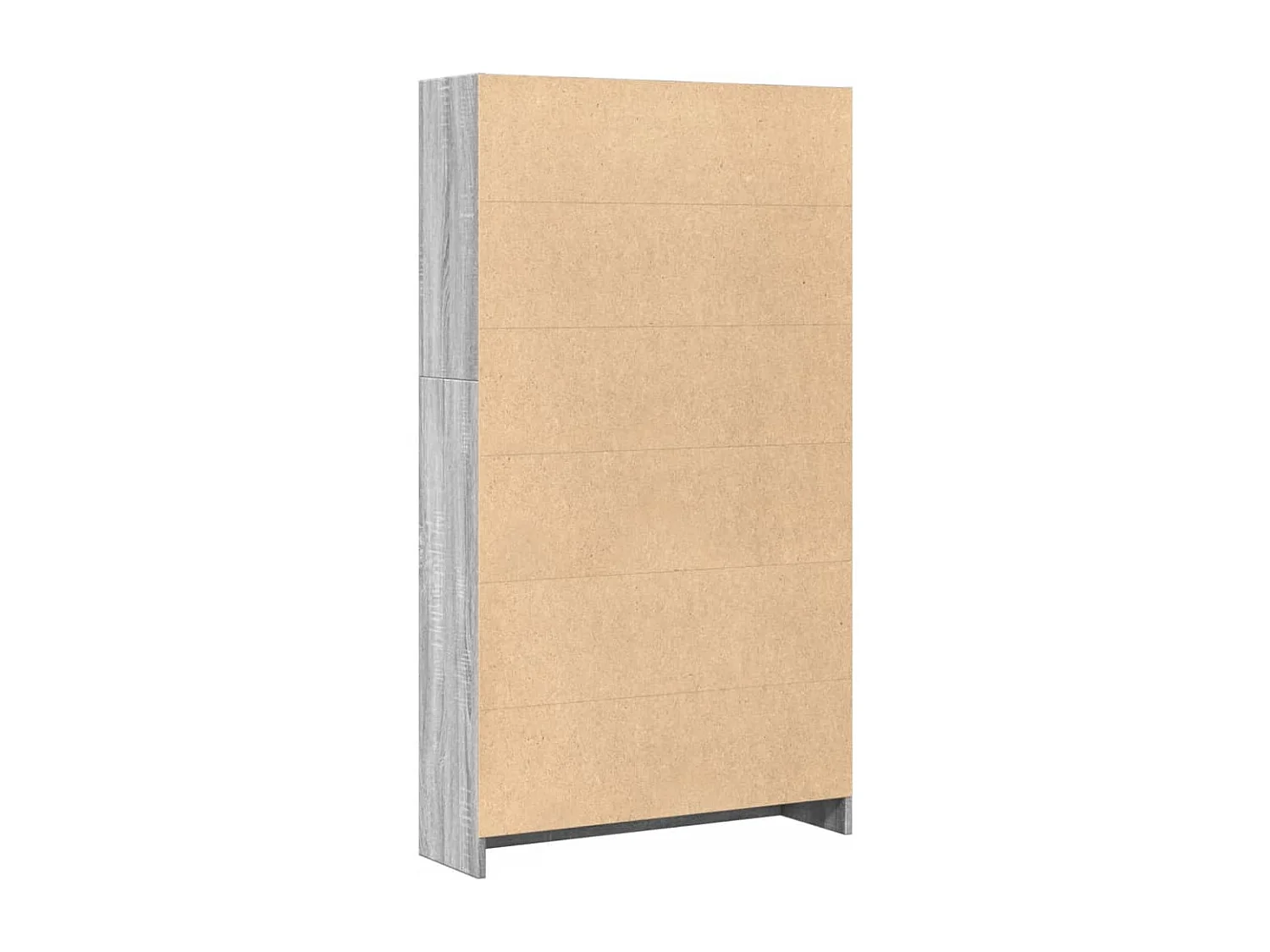 Bibliothèque sonoma gris 80x24x143 cm bois d'ingénierie