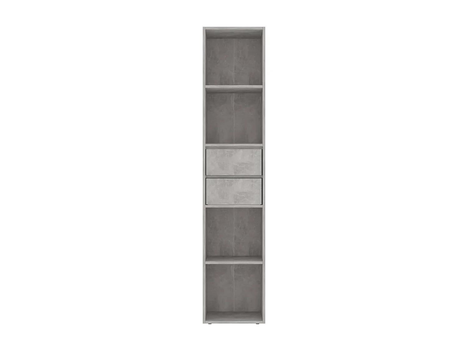 Librería de hormigón gris 36x30x171 cm Madera de ingeniería