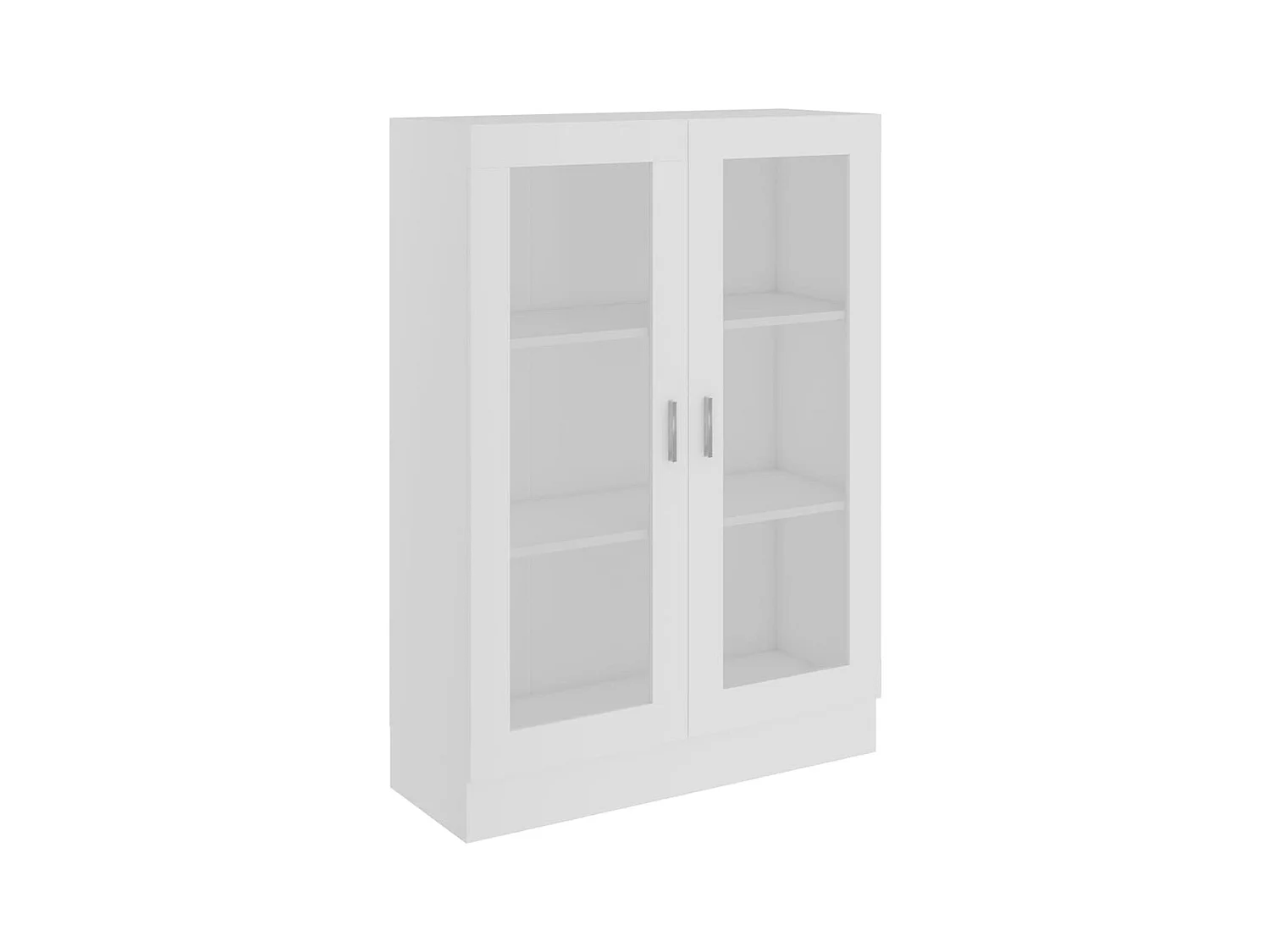 Armoire à vitrine Blanc 82,5x30,5x115 cm Bois d'ingénierie
