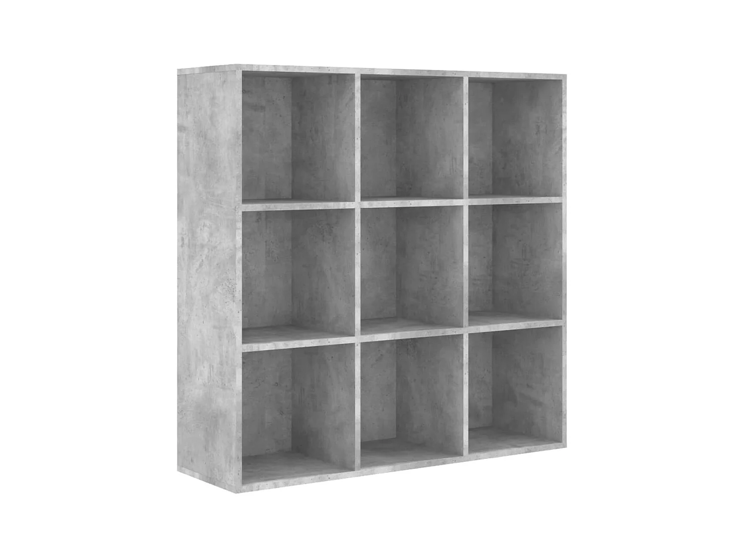 Bibliothèque gris béton 98x29x97,5 cm bois d'ingénierie