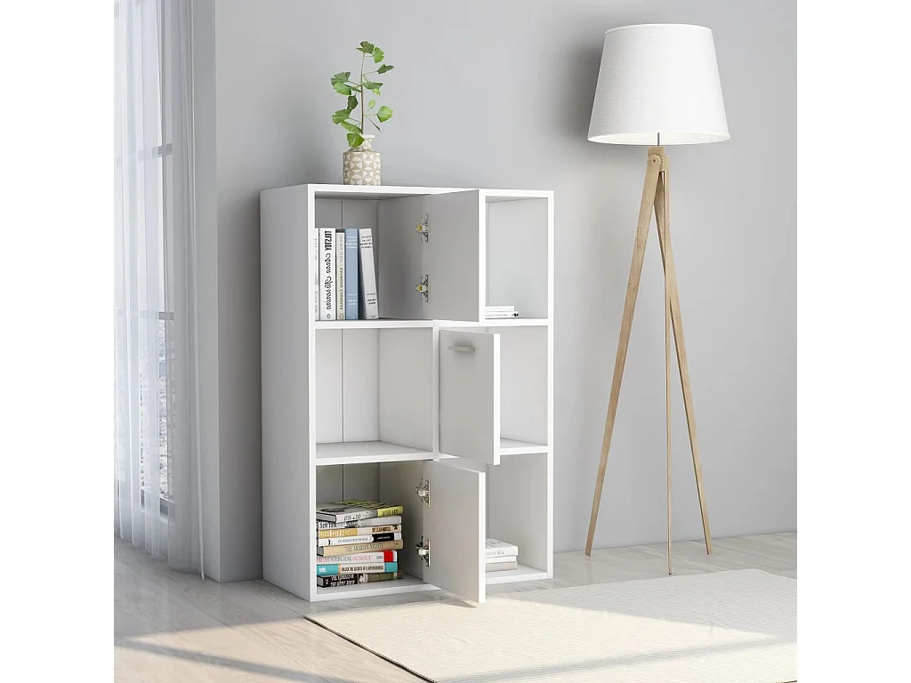 Mobile contenitore bianco 60x29,5x90 cm in legno ingegnerizzato