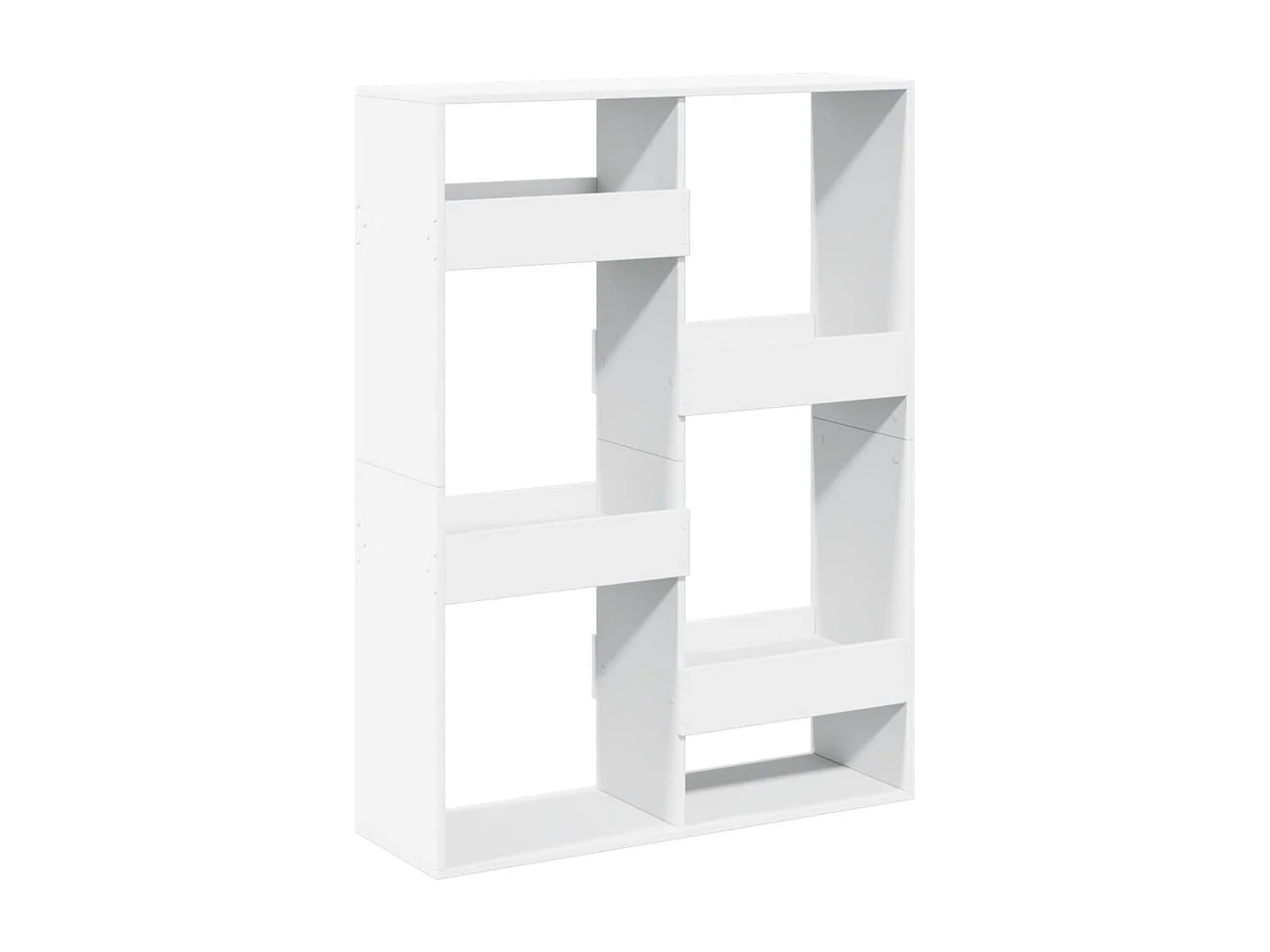 Libreria bianca 100x33x135 cm in legno ingegnerizzato