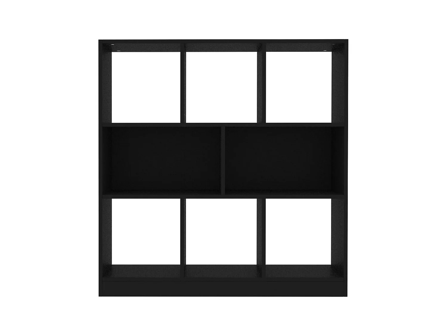 Bibliothèque Noir 97,5x29,5x100 cm Bois d'ingénierie